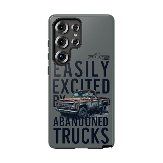 Easily Excited By Abandoned Trucks Phone Case - Easily Excited by Abandoned Trucks, Gifts for Car Lovers, Stylish Accessory, Cool Durable Covers, Unique Present