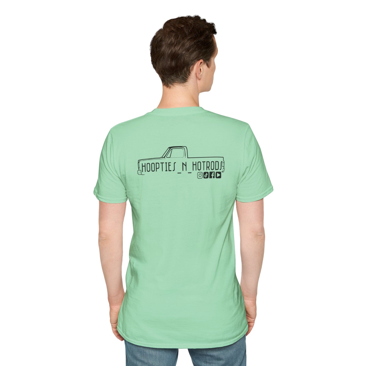 hoopties_n_hotrods Logo T-Shirt, Vintage Apparel, Classic Vehicle Shirt, Auto Lover Gift, Summer Style Tee