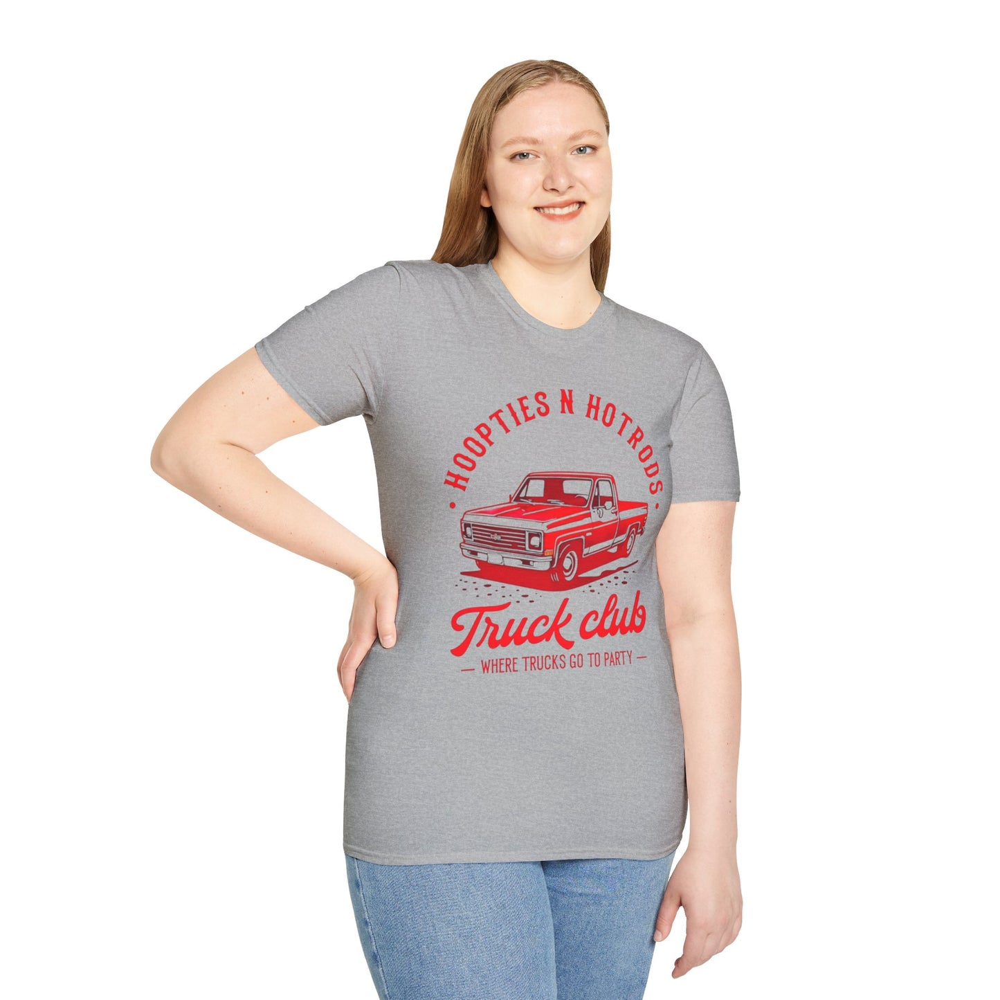 Where Trucks Go To Party Vintage Truck Club T-Shirt | Hoopties n Hotrods | Car Enthusiast Gift | Casual Wear | Truck Lover Shirt | Automotive Apparel