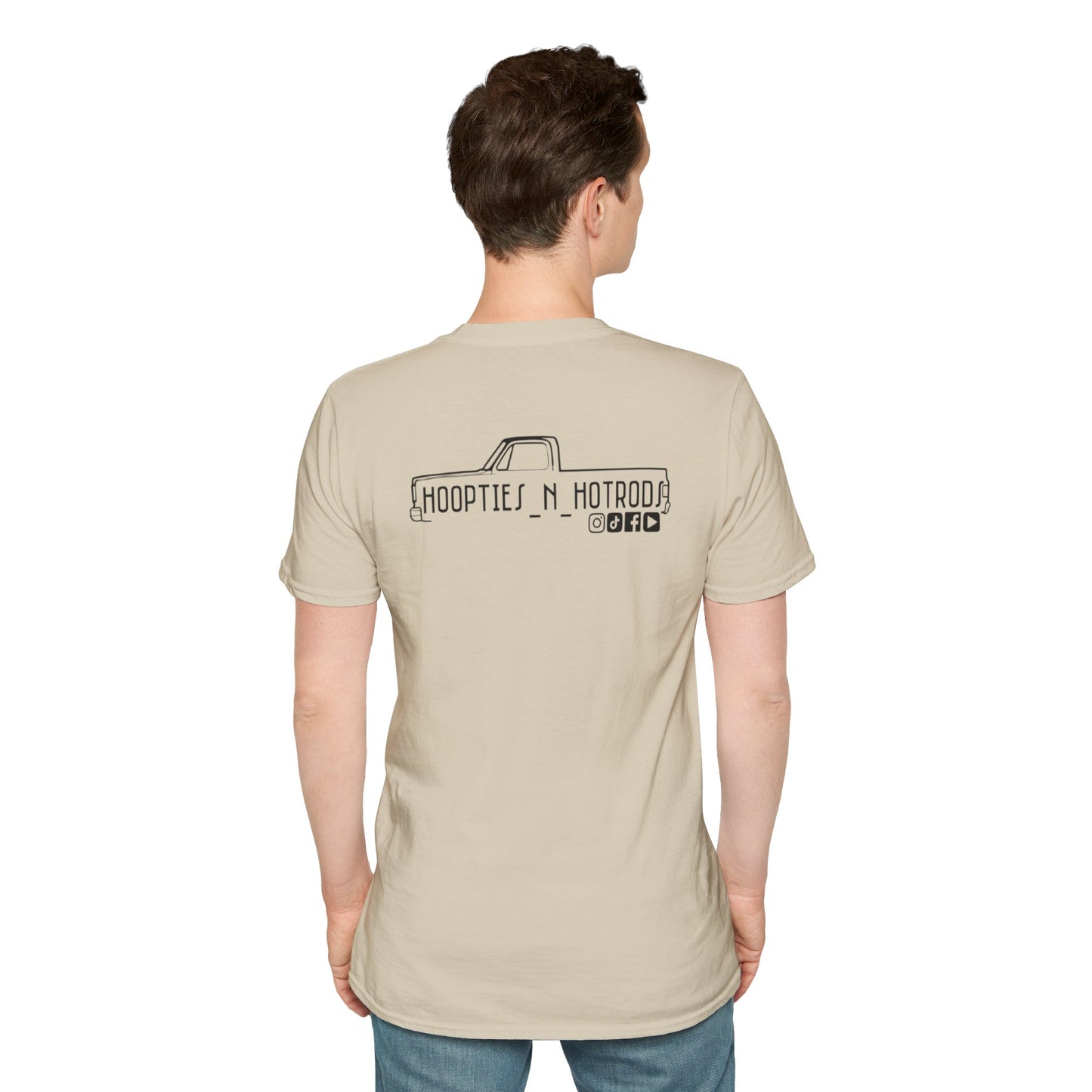 hoopties_n_hotrods Logo T-Shirt, Vintage Apparel, Classic Vehicle Shirt, Auto Lover Gift, Summer Style Tee