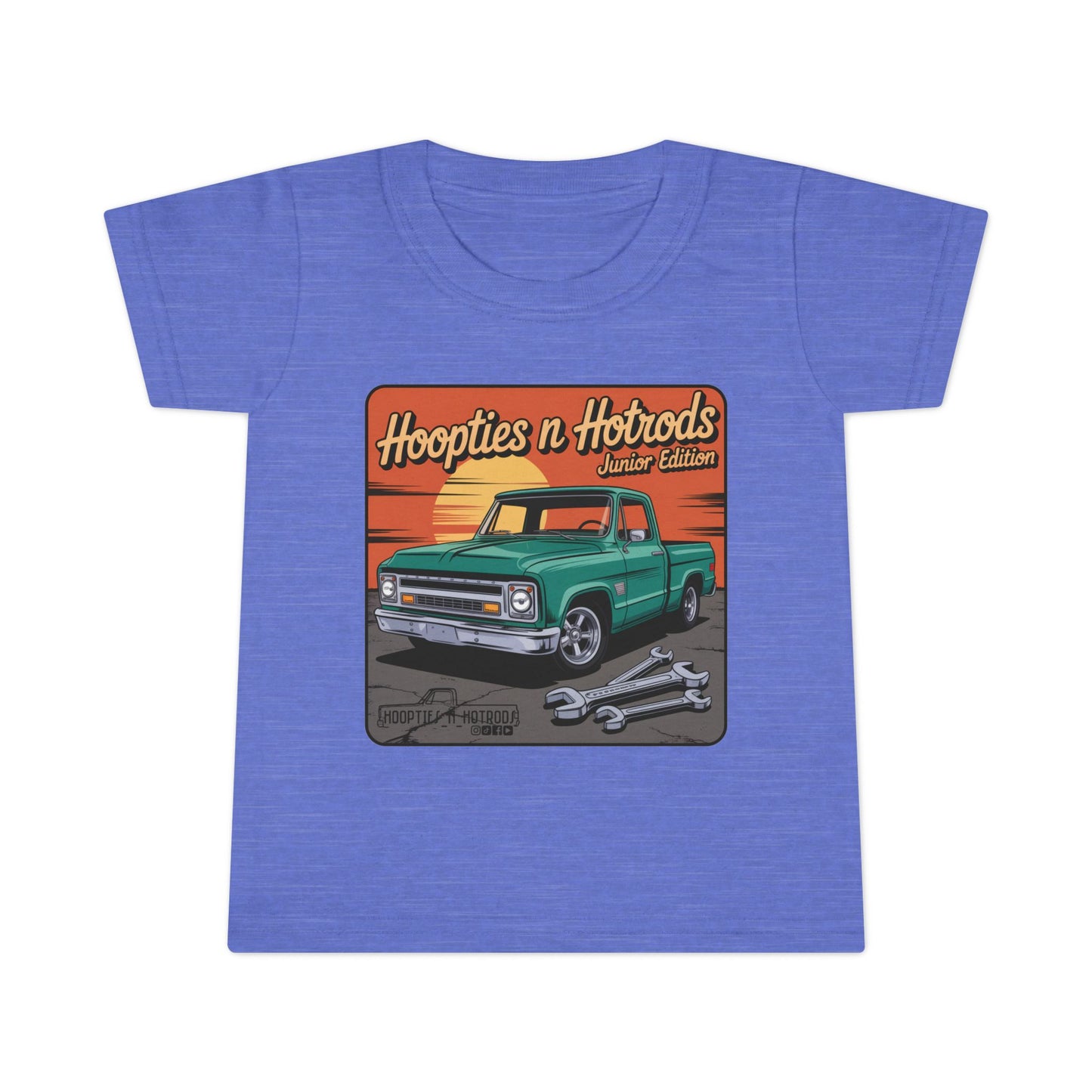 Hoopties N Hotrods Junior Edition Toddler T-Shirt, Cute Kids Tee, Automotive Gift, Car Lover Outfit, Birthday Party Clothing