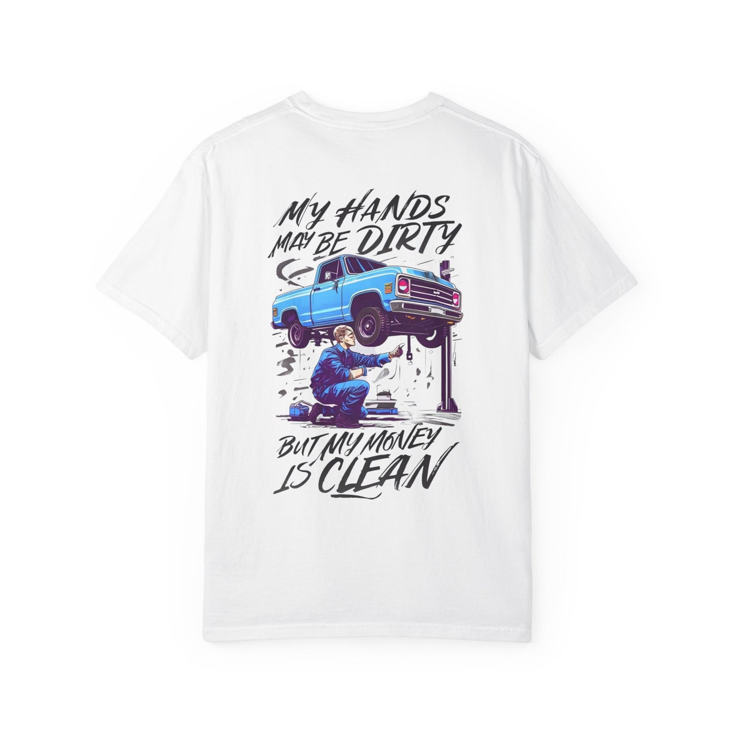 Vintage Style Mechanic T-Shirt - Unisex Garment-Dyed Tee, Automotive Gift, Fathers Day Present, DIY Enthusiast, Cool Graphic Top