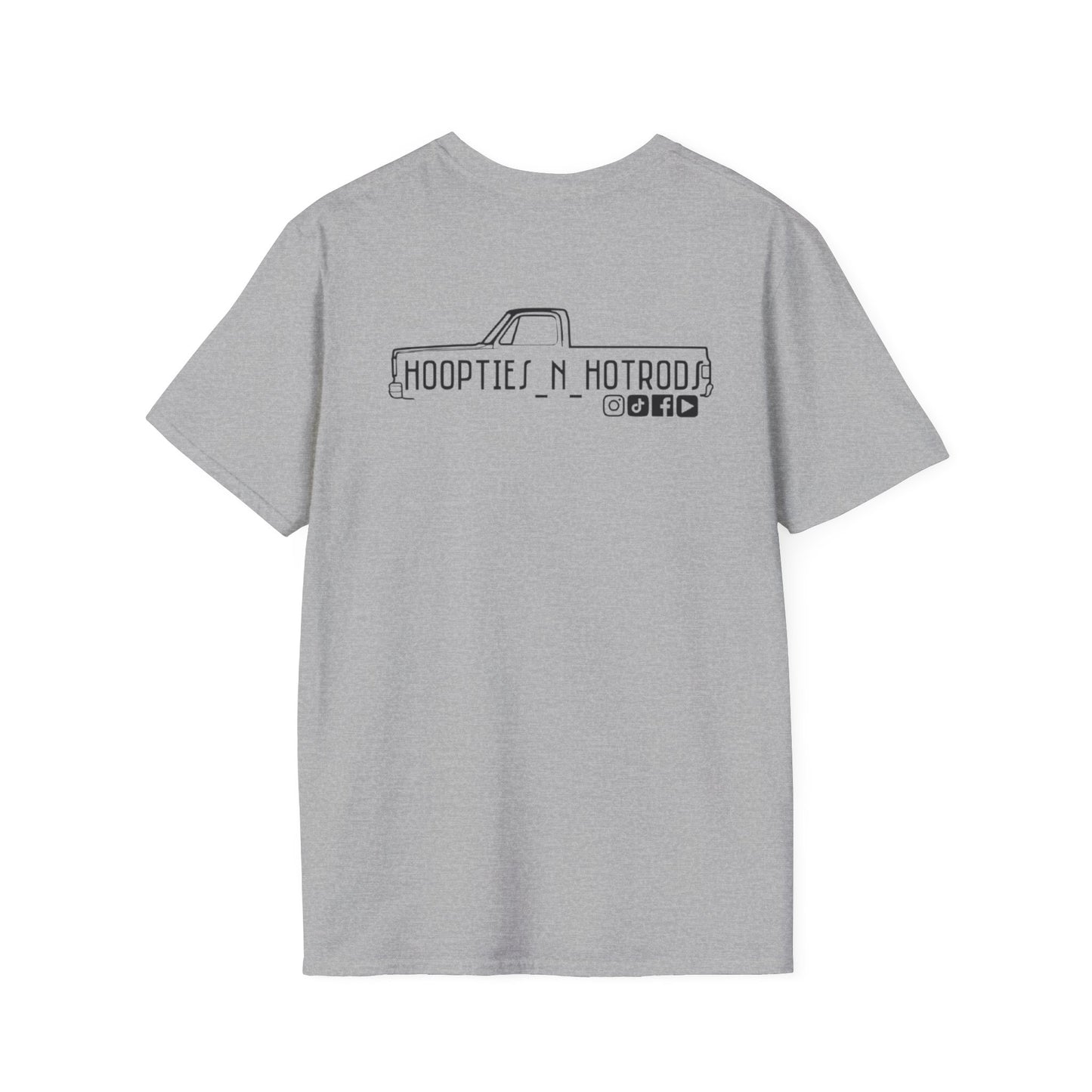 hoopties_n_hotrods Logo T-Shirt, Vintage Apparel, Classic Vehicle Shirt, Auto Lover Gift, Summer Style Tee