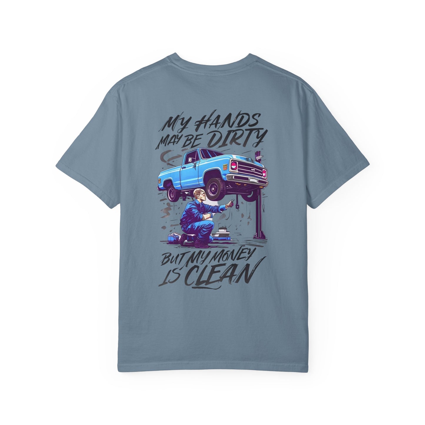 Vintage Style Mechanic T-Shirt - Unisex Garment-Dyed Tee, Automotive Gift, Fathers Day Present, DIY Enthusiast, Cool Graphic Top