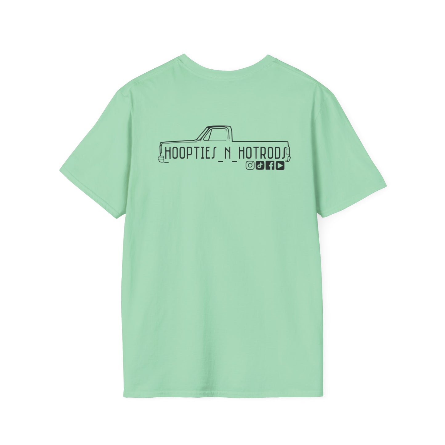 hoopties_n_hotrods Logo T-Shirt, Vintage Apparel, Classic Vehicle Shirt, Auto Lover Gift, Summer Style Tee