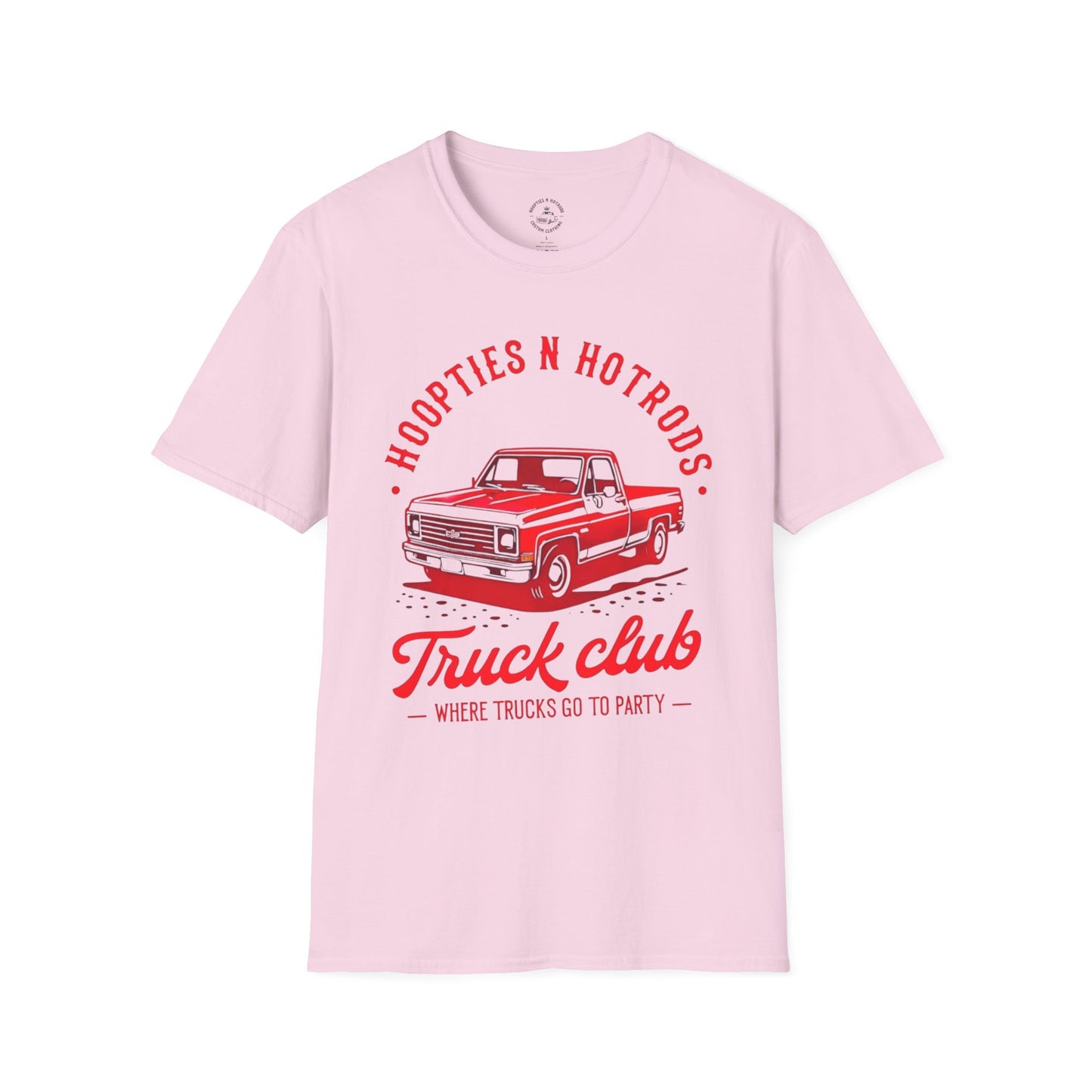 Where Trucks Go To Party Vintage Truck Club T-Shirt | Hoopties n Hotrods | Car Enthusiast Gift | Casual Wear | Truck Lover Shirt | Automotive Apparel