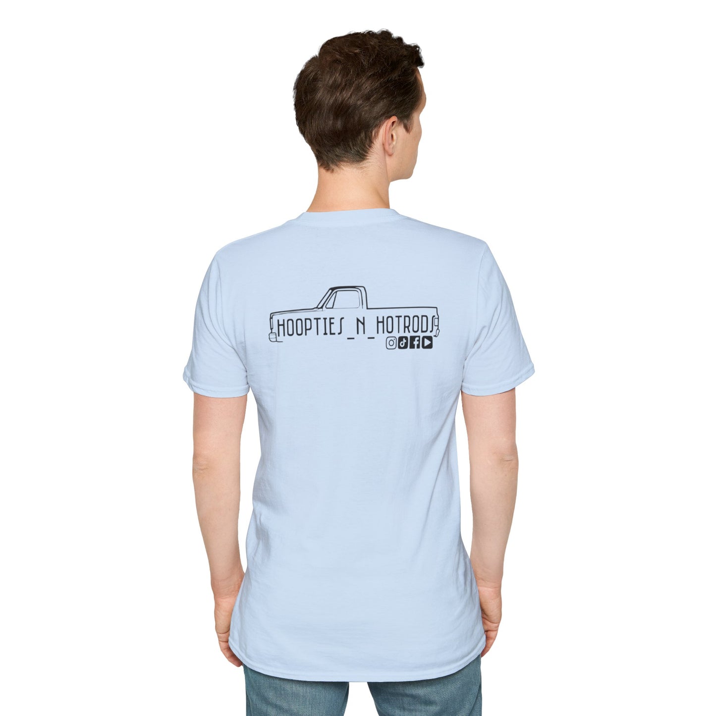 hoopties_n_hotrods Logo T-Shirt, Vintage Apparel, Classic Vehicle Shirt, Auto Lover Gift, Summer Style Tee