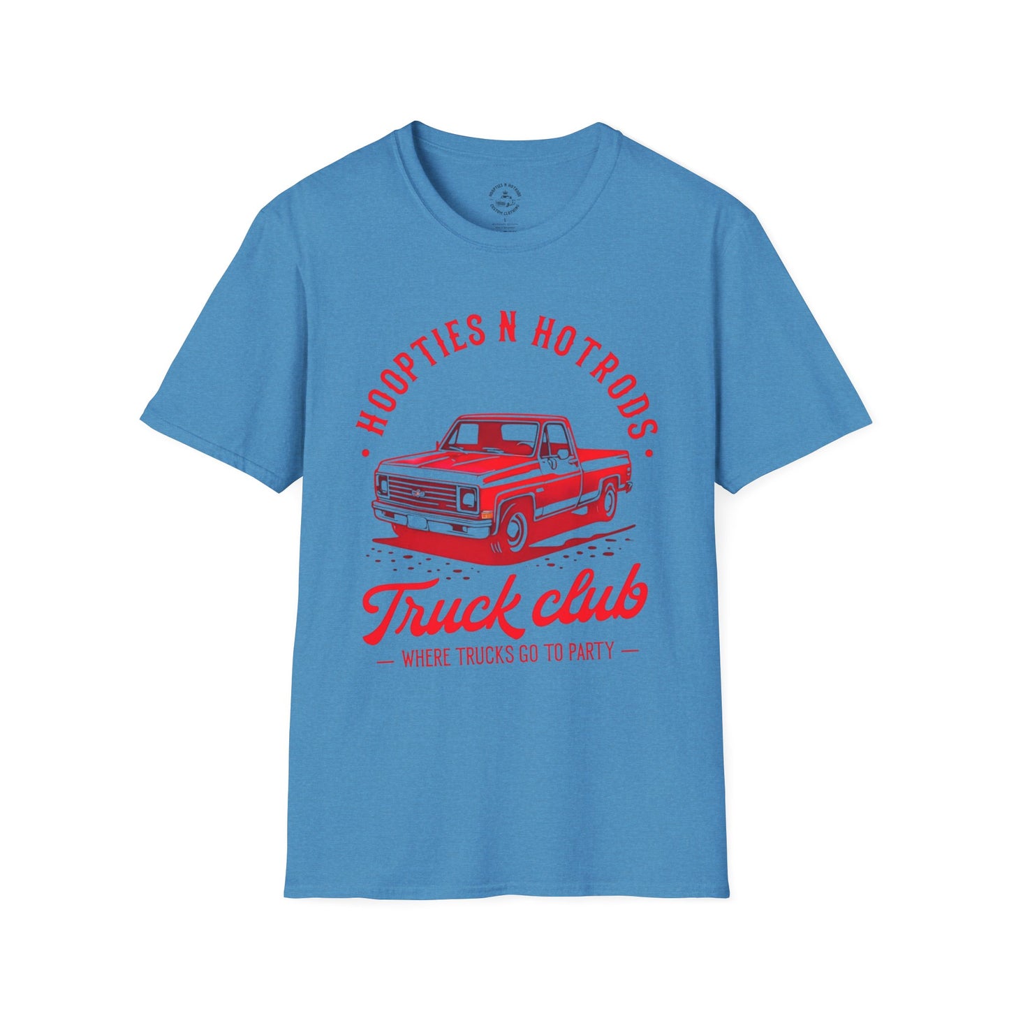 Where Trucks Go To Party Vintage Truck Club T-Shirt | Hoopties n Hotrods | Car Enthusiast Gift | Casual Wear | Truck Lover Shirt | Automotive Apparel