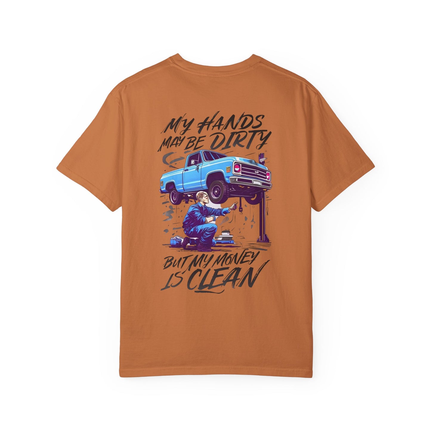 Vintage Style Mechanic T-Shirt - Unisex Garment-Dyed Tee, Automotive Gift, Fathers Day Present, DIY Enthusiast, Cool Graphic Top