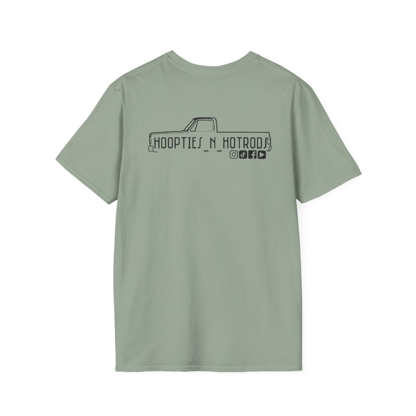 hoopties_n_hotrods Logo T-Shirt, Vintage Apparel, Classic Vehicle Shirt, Auto Lover Gift, Summer Style Tee
