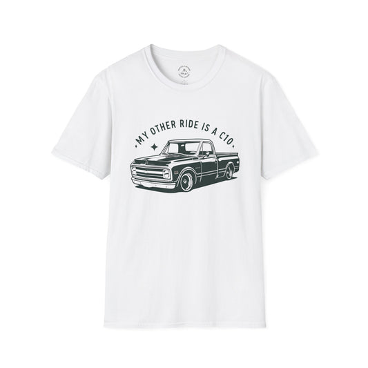 My Other Ride Is A C10, Vintage Truck Graphic T-Shirt, My Other Ride is a Classic, Gift for Car Lovers, Unisex Tee, Automotive Humor Shirt, Casual Fashion