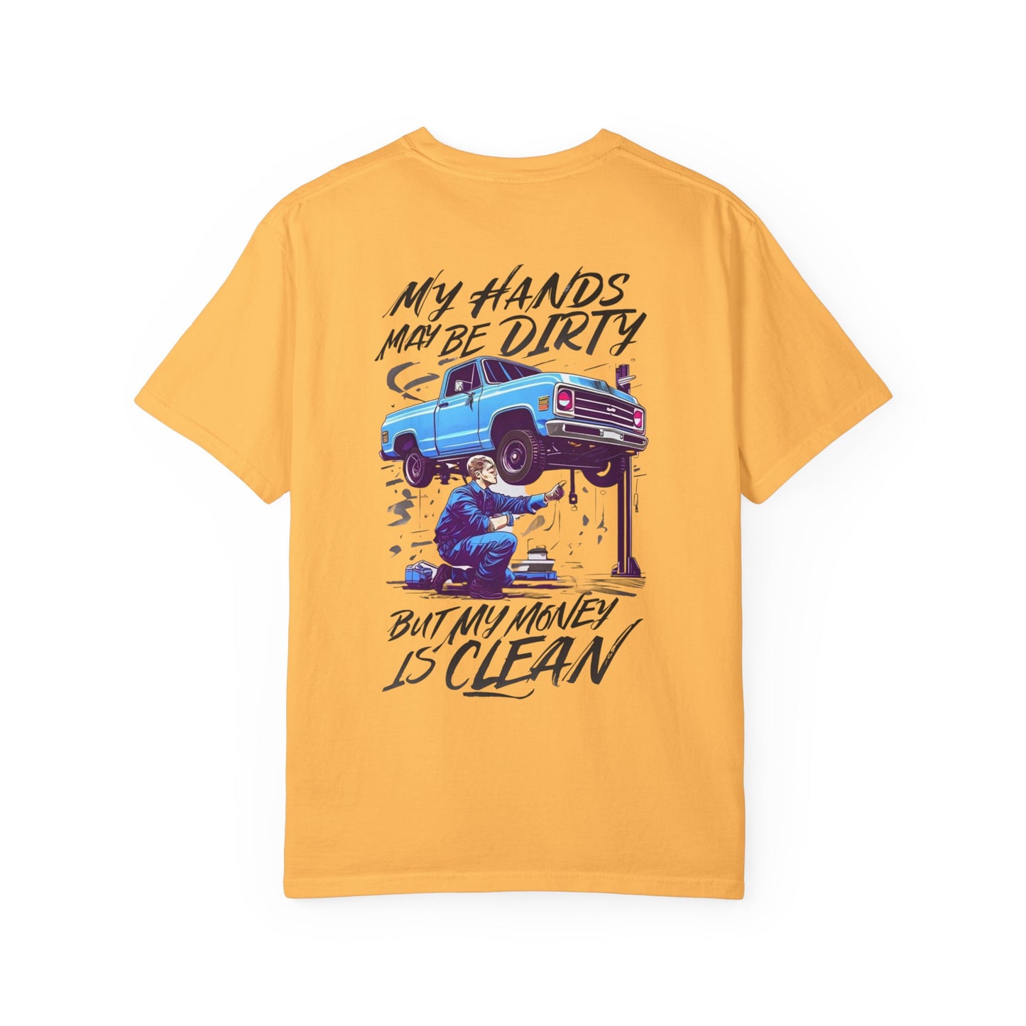 Vintage Style Mechanic T-Shirt - Unisex Garment-Dyed Tee, Automotive Gift, Fathers Day Present, DIY Enthusiast, Cool Graphic Top