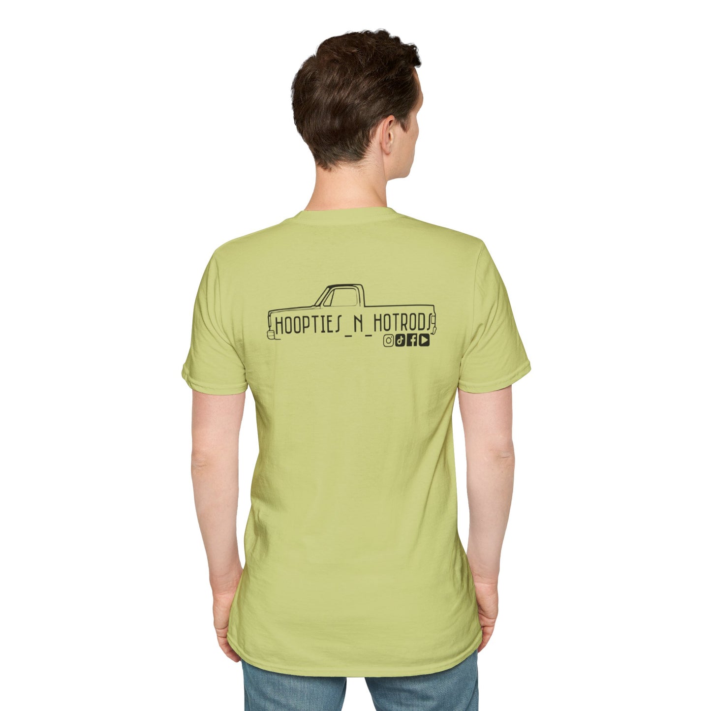 hoopties_n_hotrods Logo T-Shirt, Vintage Apparel, Classic Vehicle Shirt, Auto Lover Gift, Summer Style Tee