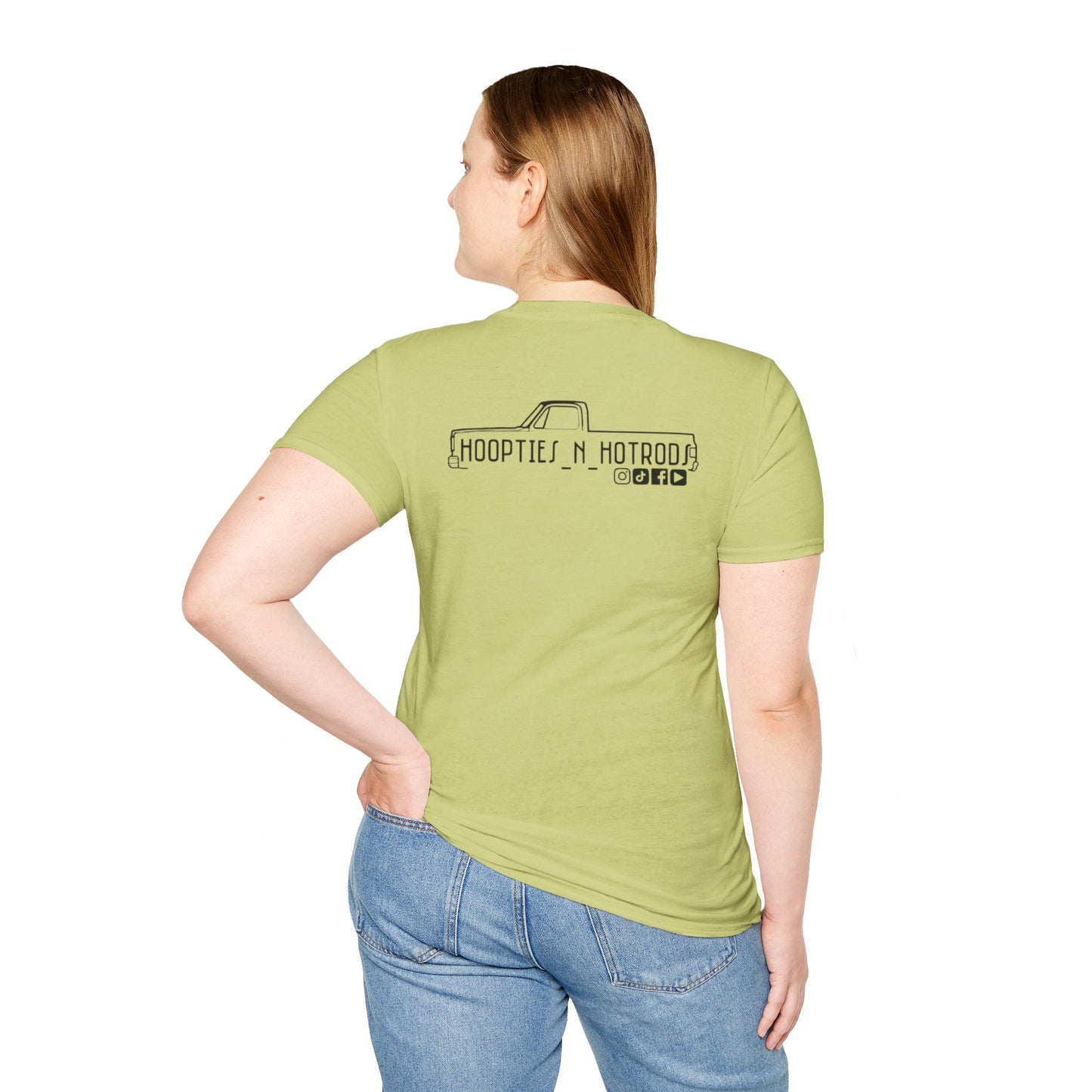 hoopties_n_hotrods Logo T-Shirt, Vintage Apparel, Classic Vehicle Shirt, Auto Lover Gift, Summer Style Tee