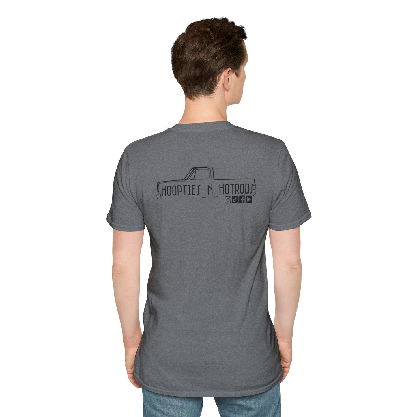 hoopties_n_hotrods Logo T-Shirt, Vintage Apparel, Classic Vehicle Shirt, Auto Lover Gift, Summer Style Tee