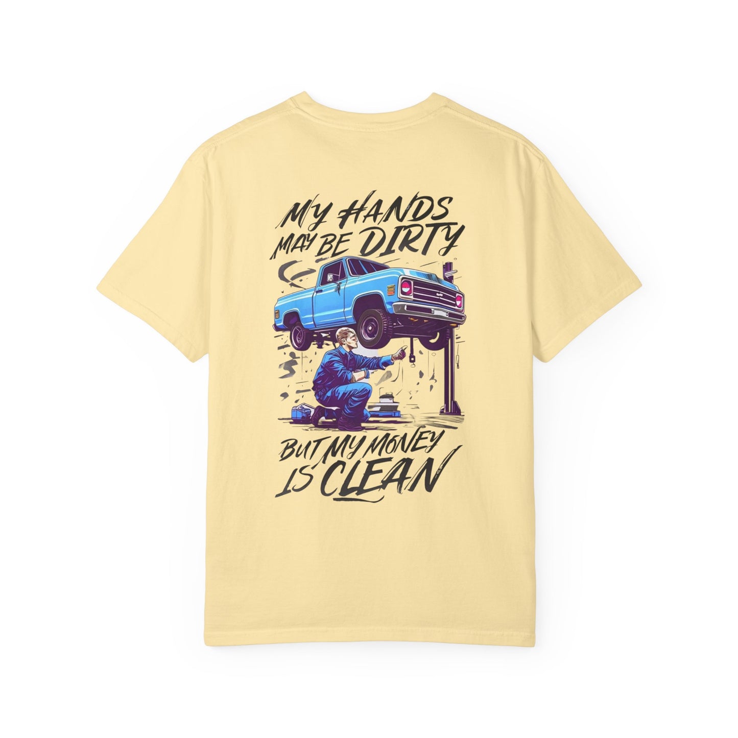 Vintage Style Mechanic T-Shirt - Unisex Garment-Dyed Tee, Automotive Gift, Fathers Day Present, DIY Enthusiast, Cool Graphic Top