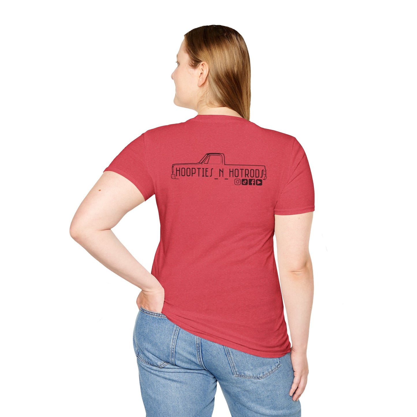 hoopties_n_hotrods Logo T-Shirt, Vintage Apparel, Classic Vehicle Shirt, Auto Lover Gift, Summer Style Tee