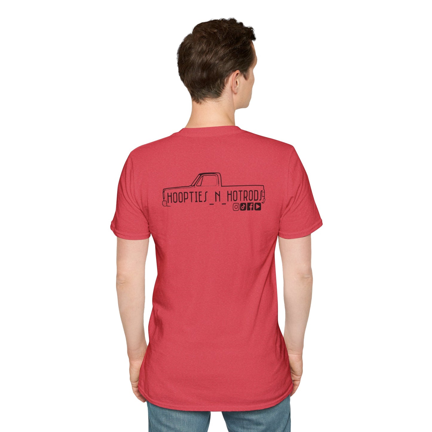hoopties_n_hotrods Logo T-Shirt, Vintage Apparel, Classic Vehicle Shirt, Auto Lover Gift, Summer Style Tee