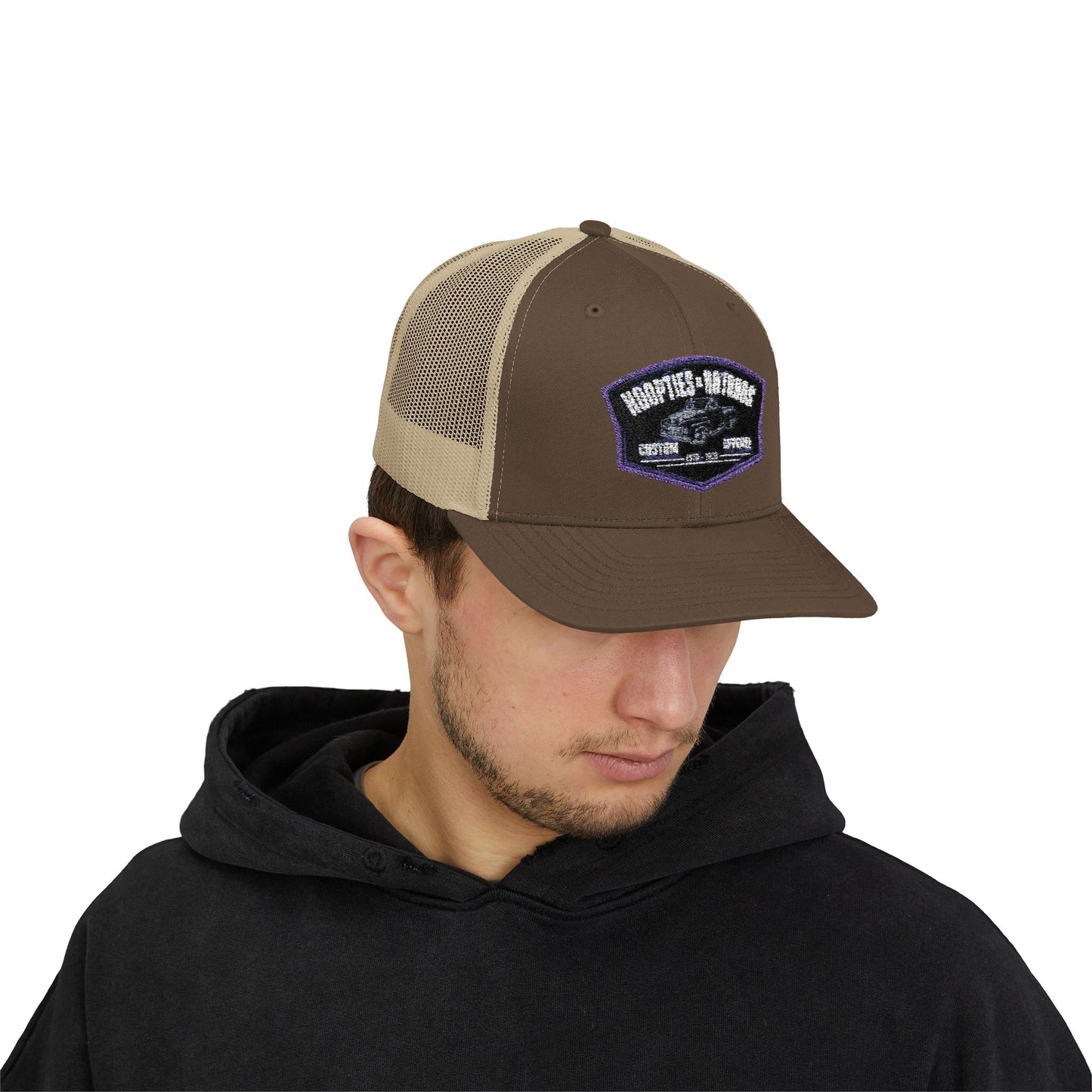 Snapback Trucker Cap w/ Hoopties N Hotrods Logo