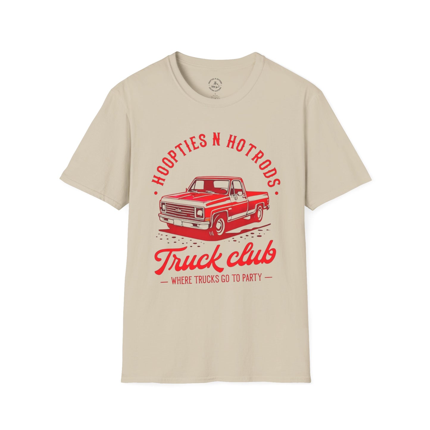 Where Trucks Go To Party Vintage Truck Club T-Shirt | Hoopties n Hotrods | Car Enthusiast Gift | Casual Wear | Truck Lover Shirt | Automotive Apparel
