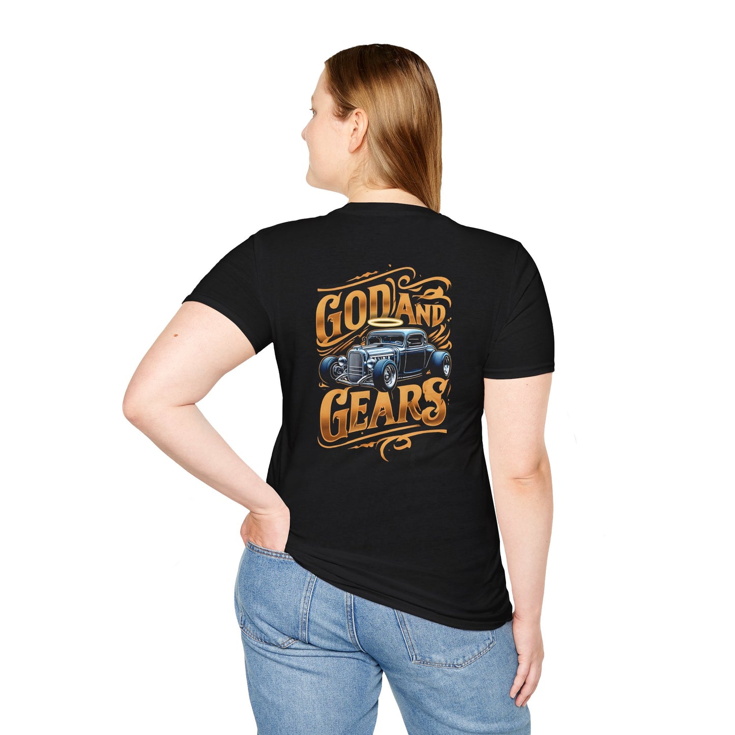 Vintage Car Graphic Tee - God and Gears Unisex T-Shirt, Perfect Gift for Car Lovers, Father's Day, Birthday, Casual Style
