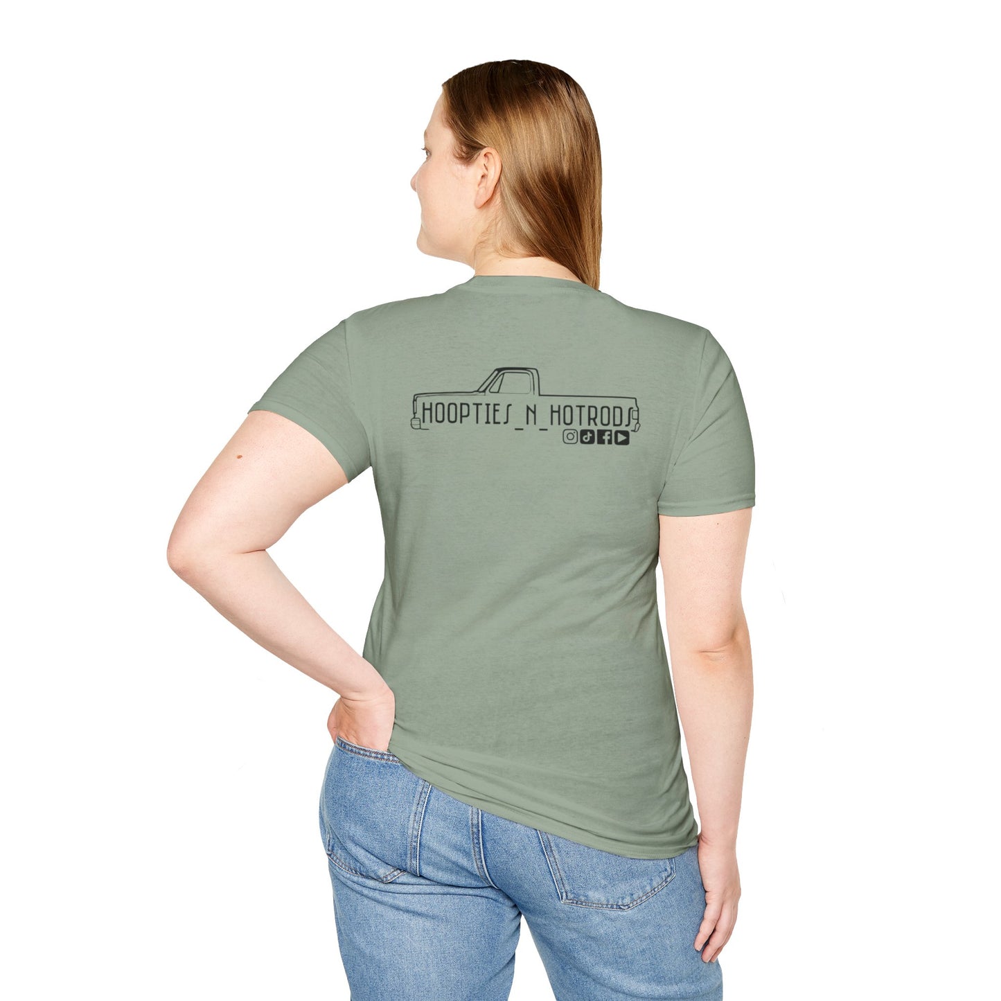 hoopties_n_hotrods Logo T-Shirt, Vintage Apparel, Classic Vehicle Shirt, Auto Lover Gift, Summer Style Tee