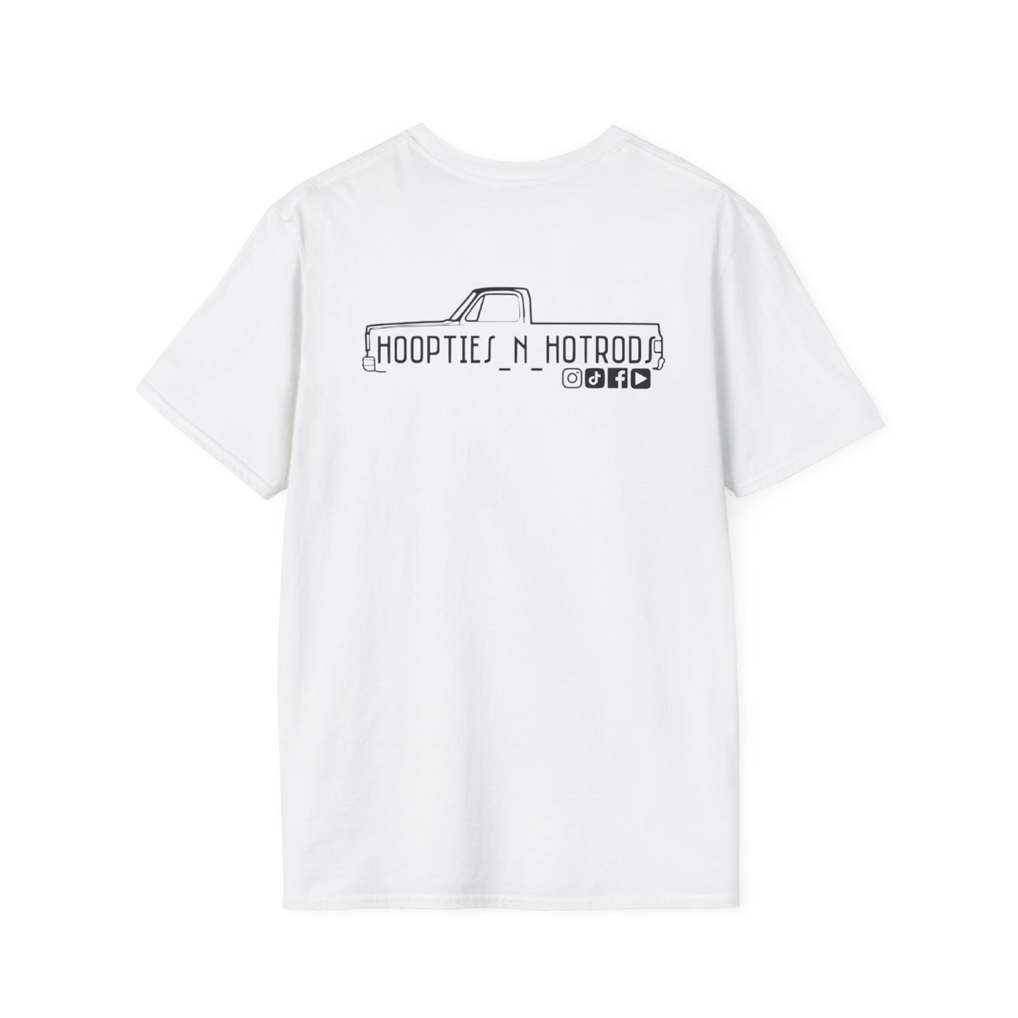 hoopties_n_hotrods Logo T-Shirt, Vintage Apparel, Classic Vehicle Shirt, Auto Lover Gift, Summer Style Tee