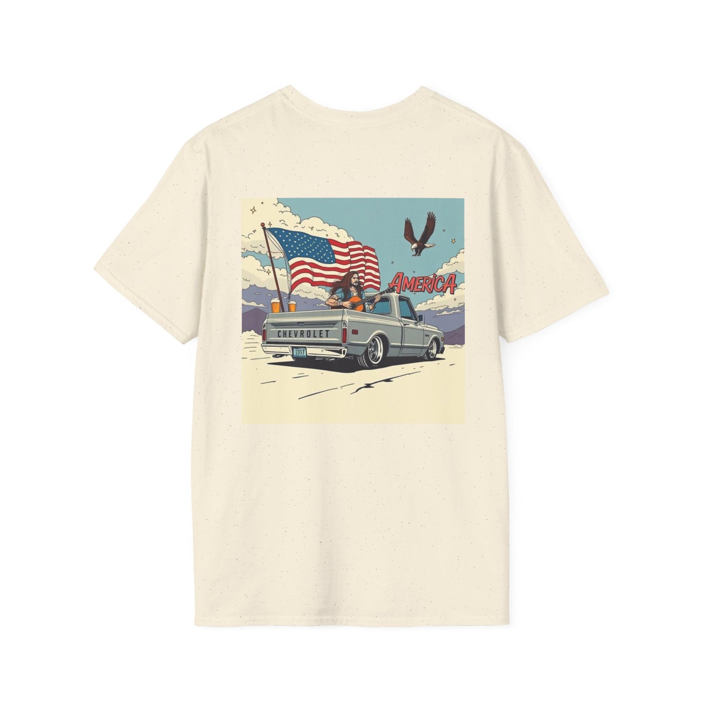Vintage Patriotic T-Shirt for Freedom Lovers, USA Pride Tee, Casual Wear, Gift for Veterans, 4th of July, Americana Style