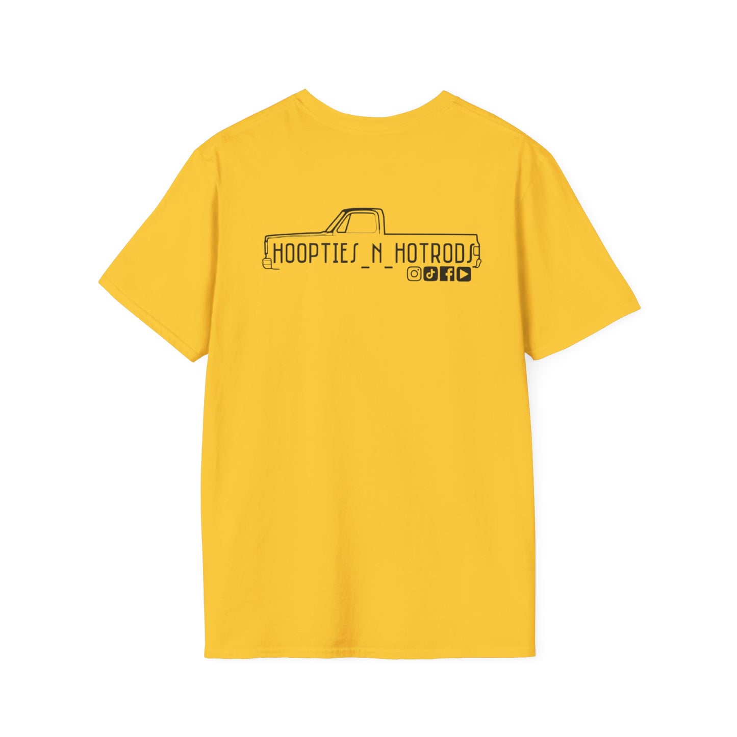 hoopties_n_hotrods Logo T-Shirt, Vintage Apparel, Classic Vehicle Shirt, Auto Lover Gift, Summer Style Tee