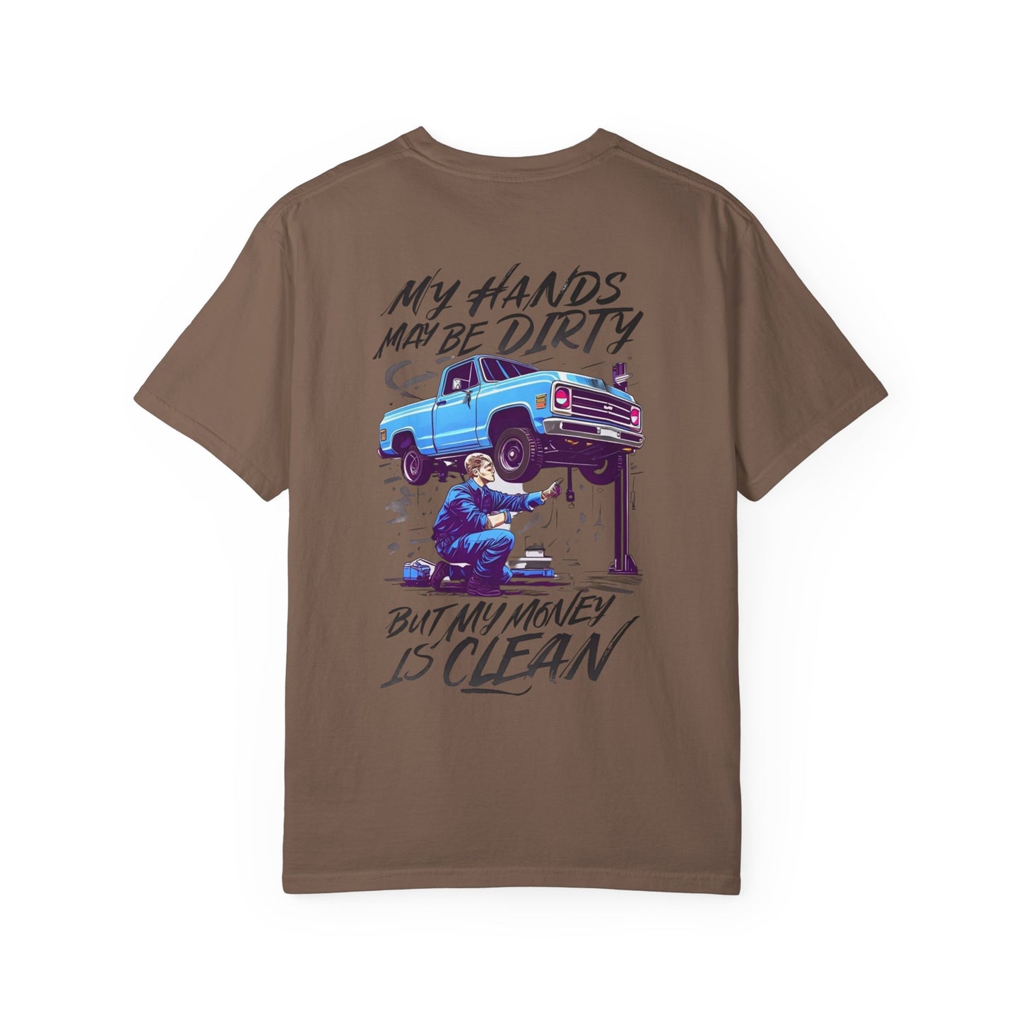 Vintage Style Mechanic T-Shirt - Unisex Garment-Dyed Tee, Automotive Gift, Fathers Day Present, DIY Enthusiast, Cool Graphic Top