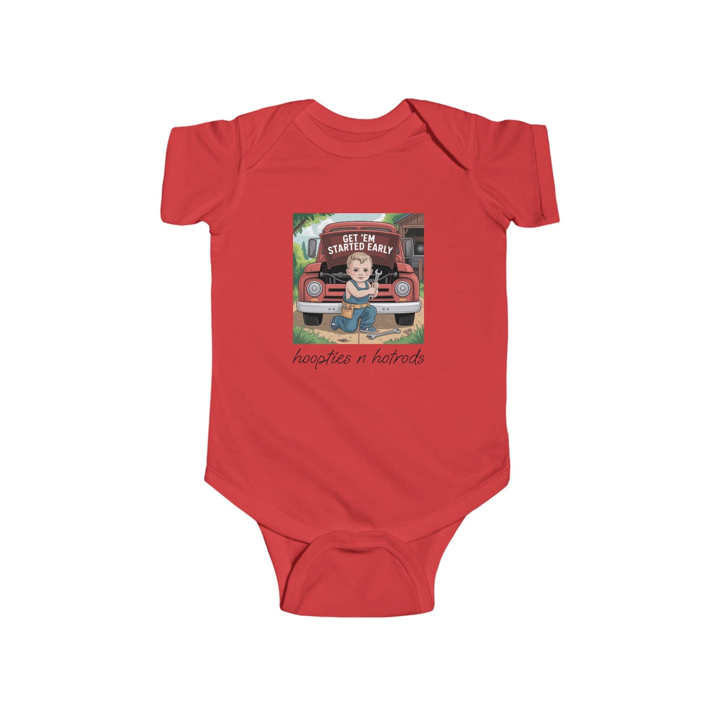 Start Em Out Young, Baby Bodysuit, Cute Infant Outfit, Baby Shower Gift, Newborn Clothing, Firefighter Theme