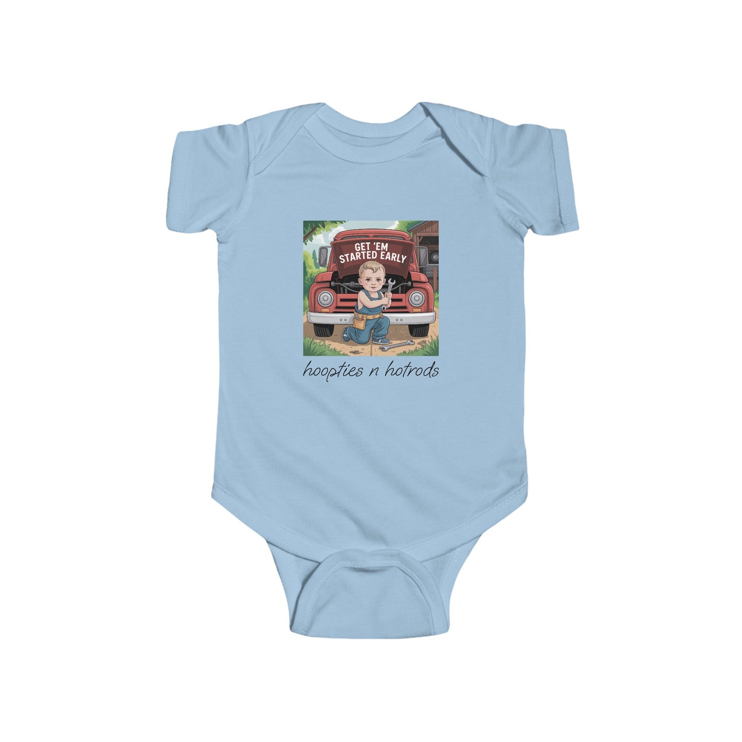 Start Em Out Young, Baby Bodysuit, Cute Infant Outfit, Baby Shower Gift, Newborn Clothing, Firefighter Theme