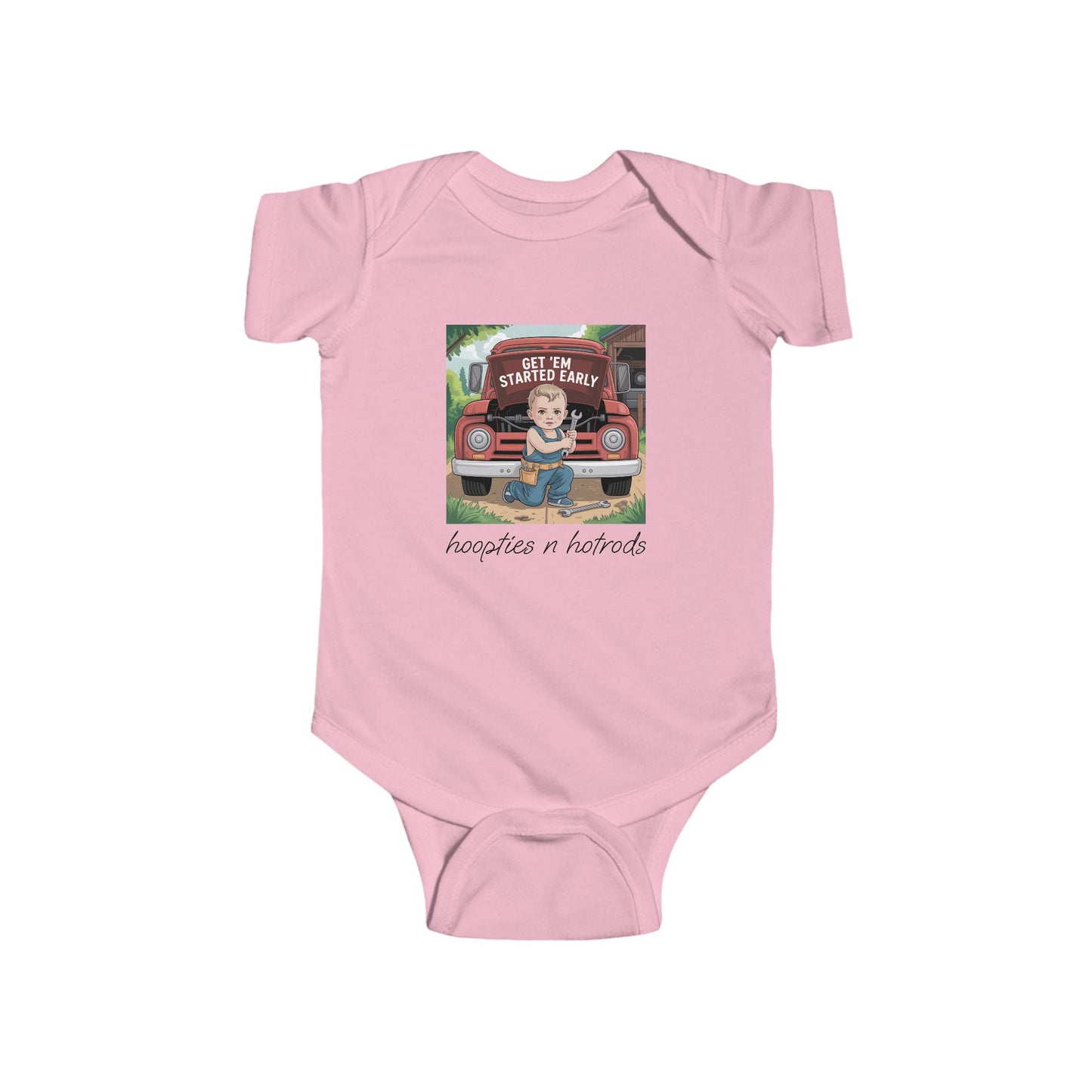 Start Em Out Young, Baby Bodysuit, Cute Infant Outfit, Baby Shower Gift, Newborn Clothing, Firefighter Theme