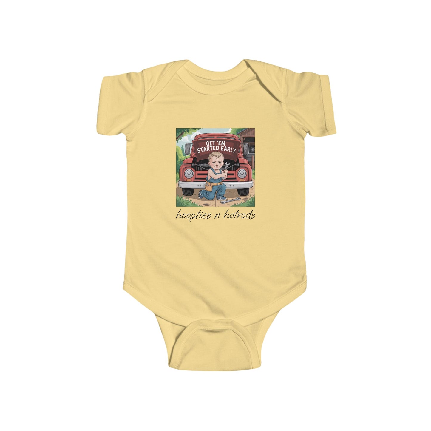 Start Em Out Young, Baby Bodysuit, Cute Infant Outfit, Baby Shower Gift, Newborn Clothing, Firefighter Theme