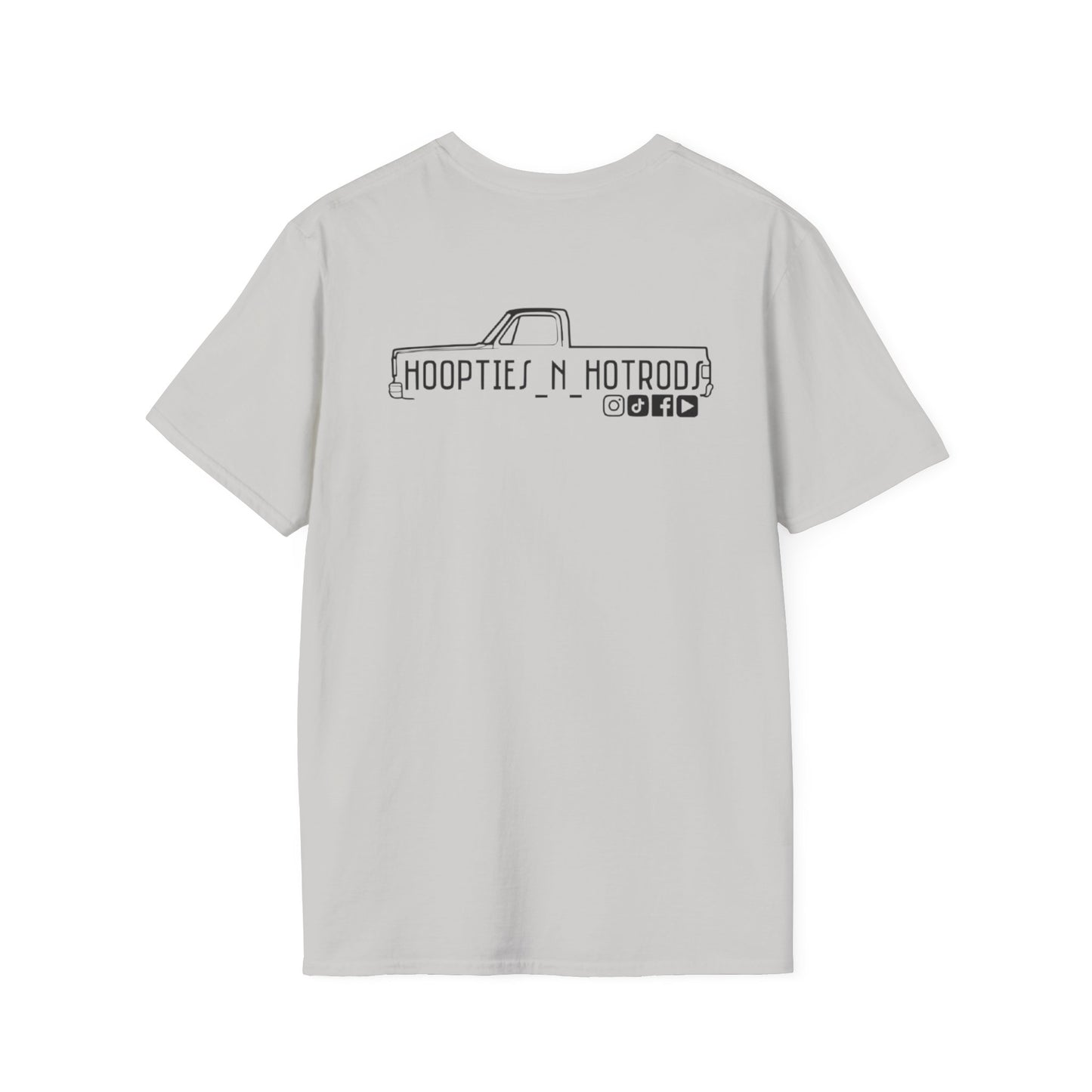 hoopties_n_hotrods Logo T-Shirt, Vintage Apparel, Classic Vehicle Shirt, Auto Lover Gift, Summer Style Tee