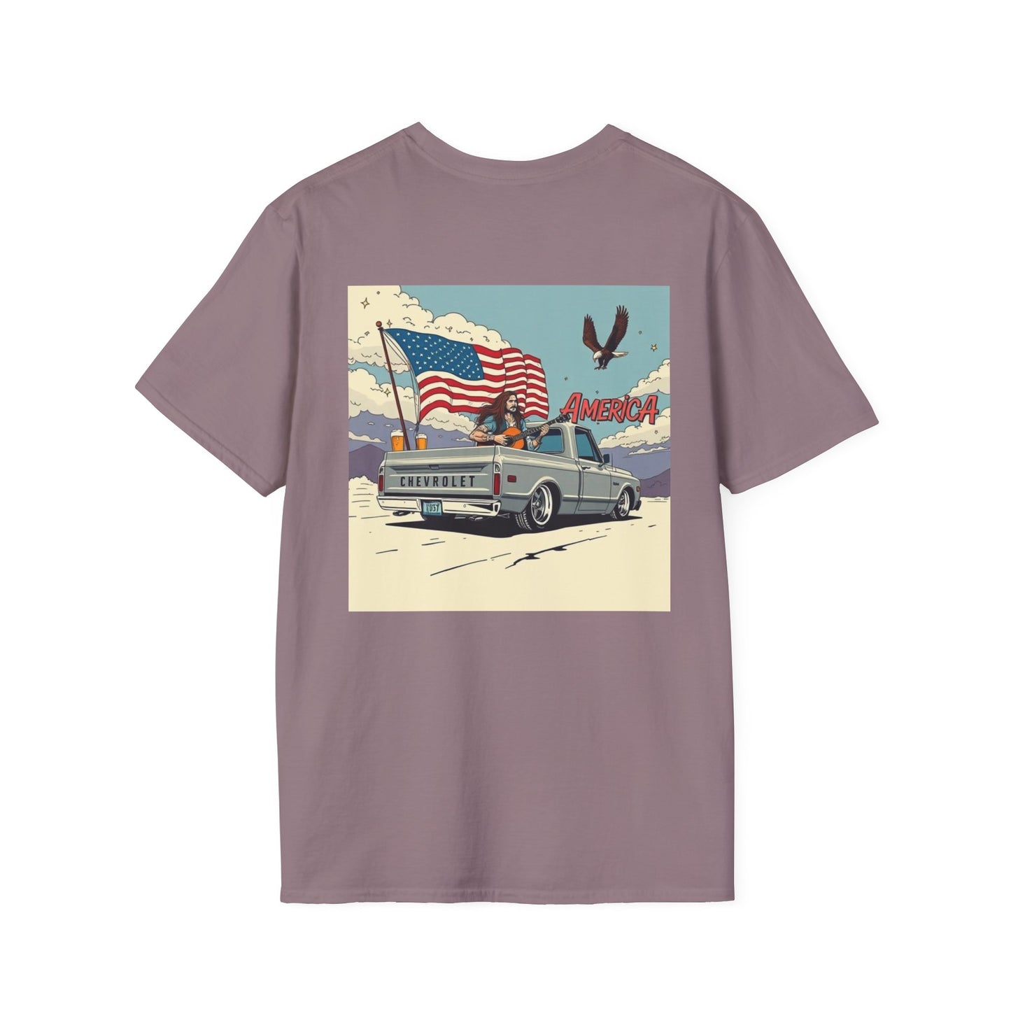 Vintage Patriotic T-Shirt for Freedom Lovers, USA Pride Tee, Casual Wear, Gift for Veterans, 4th of July, Americana Style