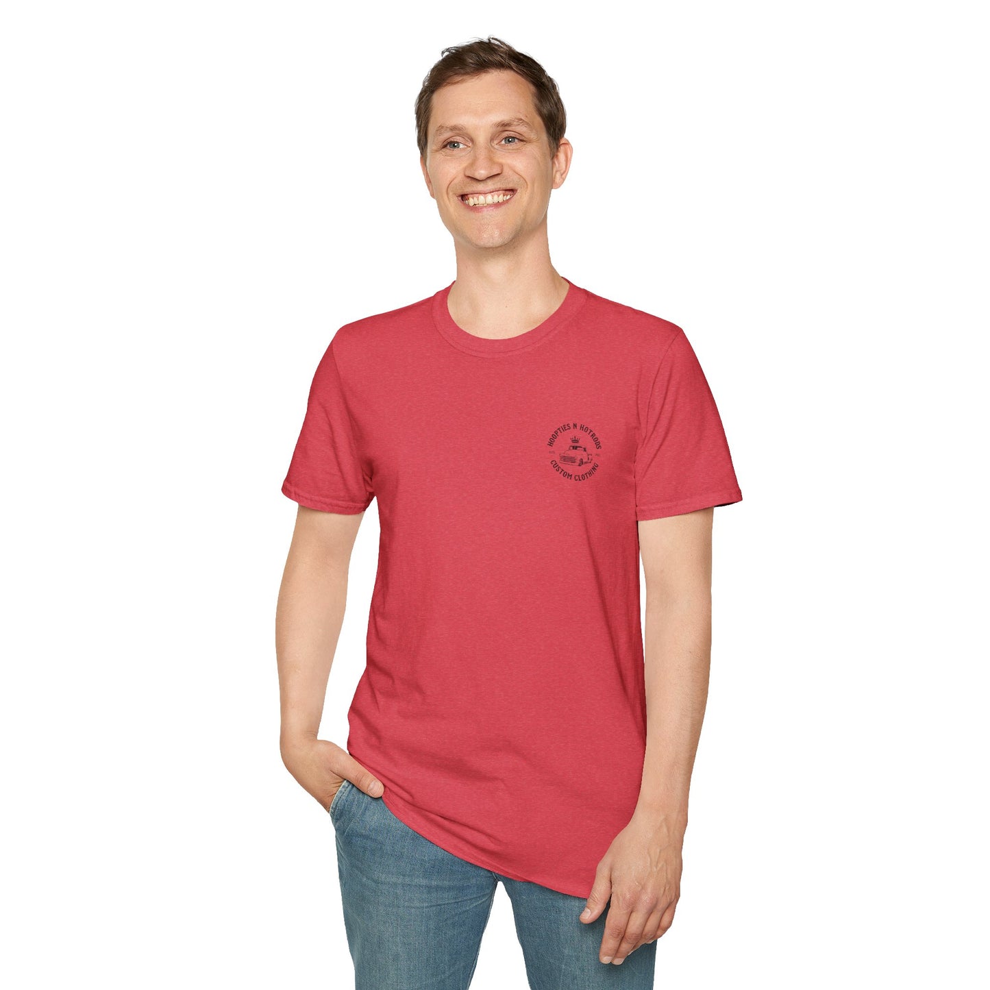 hoopties_n_hotrods Logo T-Shirt, Vintage Apparel, Classic Vehicle Shirt, Auto Lover Gift, Summer Style Tee