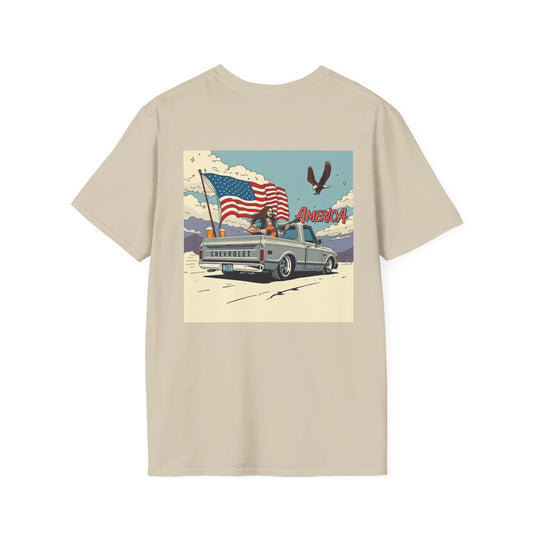 Vintage Patriotic T-Shirt for Freedom Lovers, USA Pride Tee, Casual Wear, Gift for Veterans, 4th of July, Americana Style