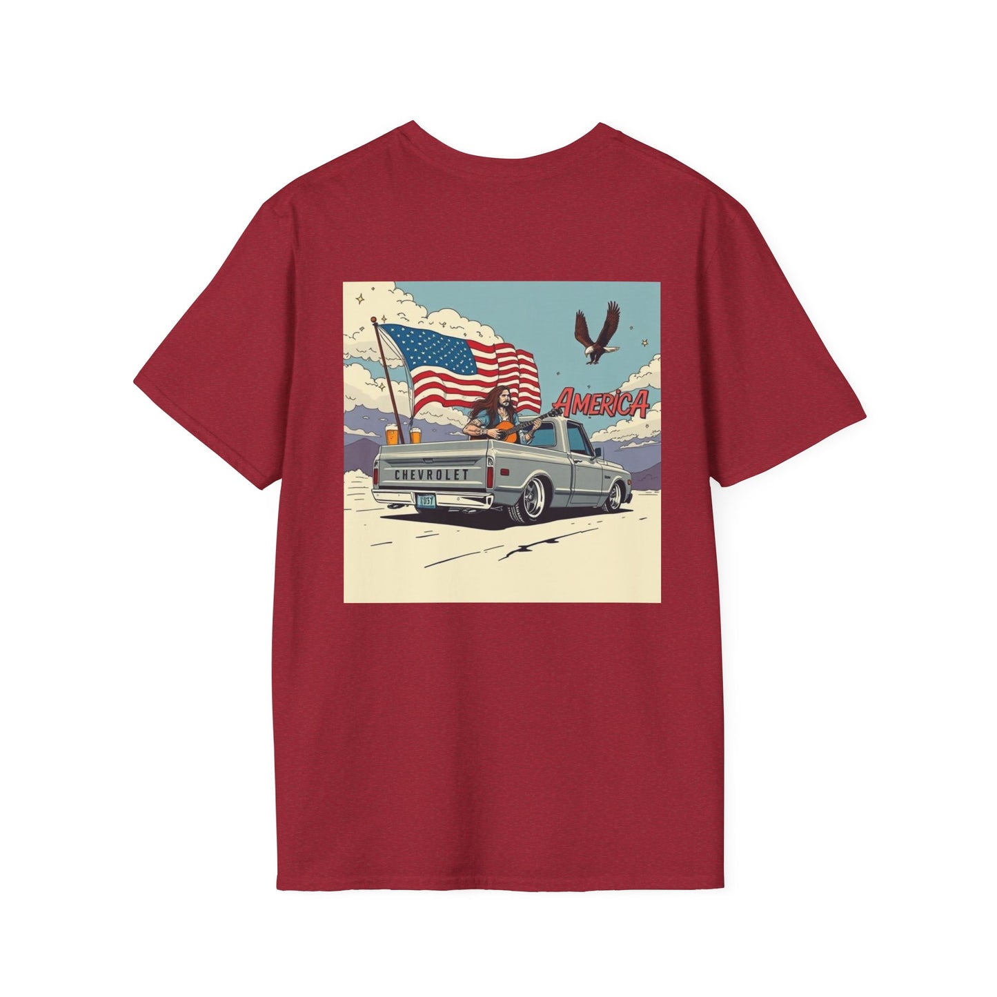 Vintage Patriotic T-Shirt for Freedom Lovers, USA Pride Tee, Casual Wear, Gift for Veterans, 4th of July, Americana Style
