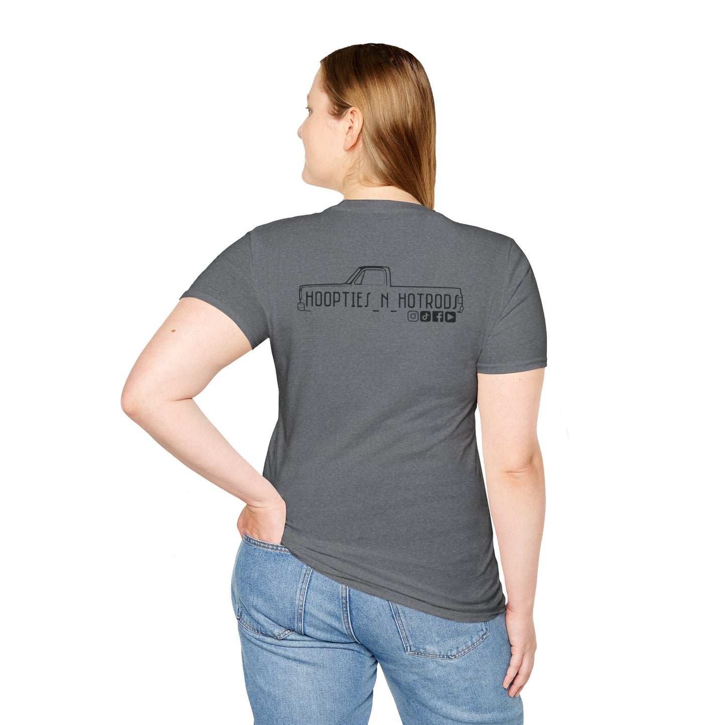 hoopties_n_hotrods Logo T-Shirt, Vintage Apparel, Classic Vehicle Shirt, Auto Lover Gift, Summer Style Tee
