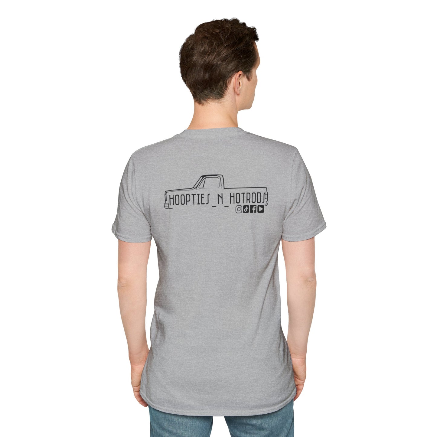 hoopties_n_hotrods Logo T-Shirt, Vintage Apparel, Classic Vehicle Shirt, Auto Lover Gift, Summer Style Tee