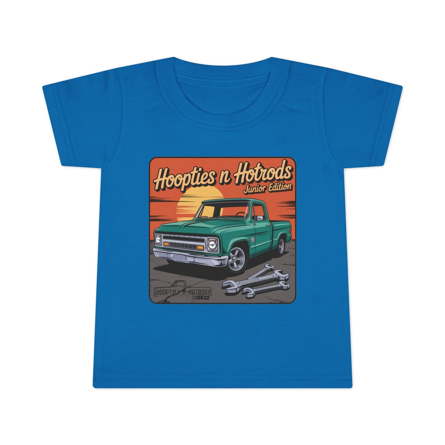 Hoopties N Hotrods Junior Edition Toddler T-Shirt, Cute Kids Tee, Automotive Gift, Car Lover Outfit, Birthday Party Clothing