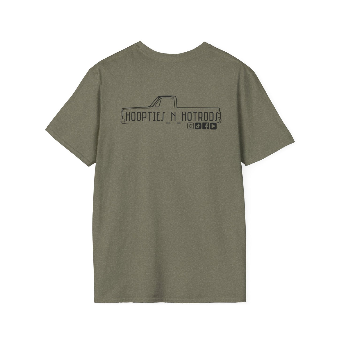 hoopties_n_hotrods Logo T-Shirt, Vintage Apparel, Classic Vehicle Shirt, Auto Lover Gift, Summer Style Tee