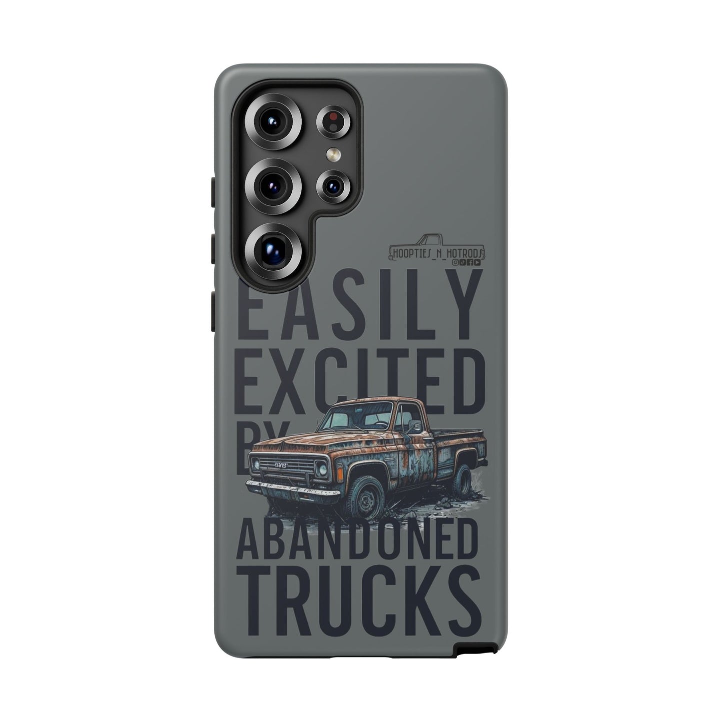 Easily Excited By Abandoned Trucks Phone Case - Easily Excited by Abandoned Trucks, Gifts for Car Lovers, Stylish Accessory, Cool Durable Covers, Unique Present