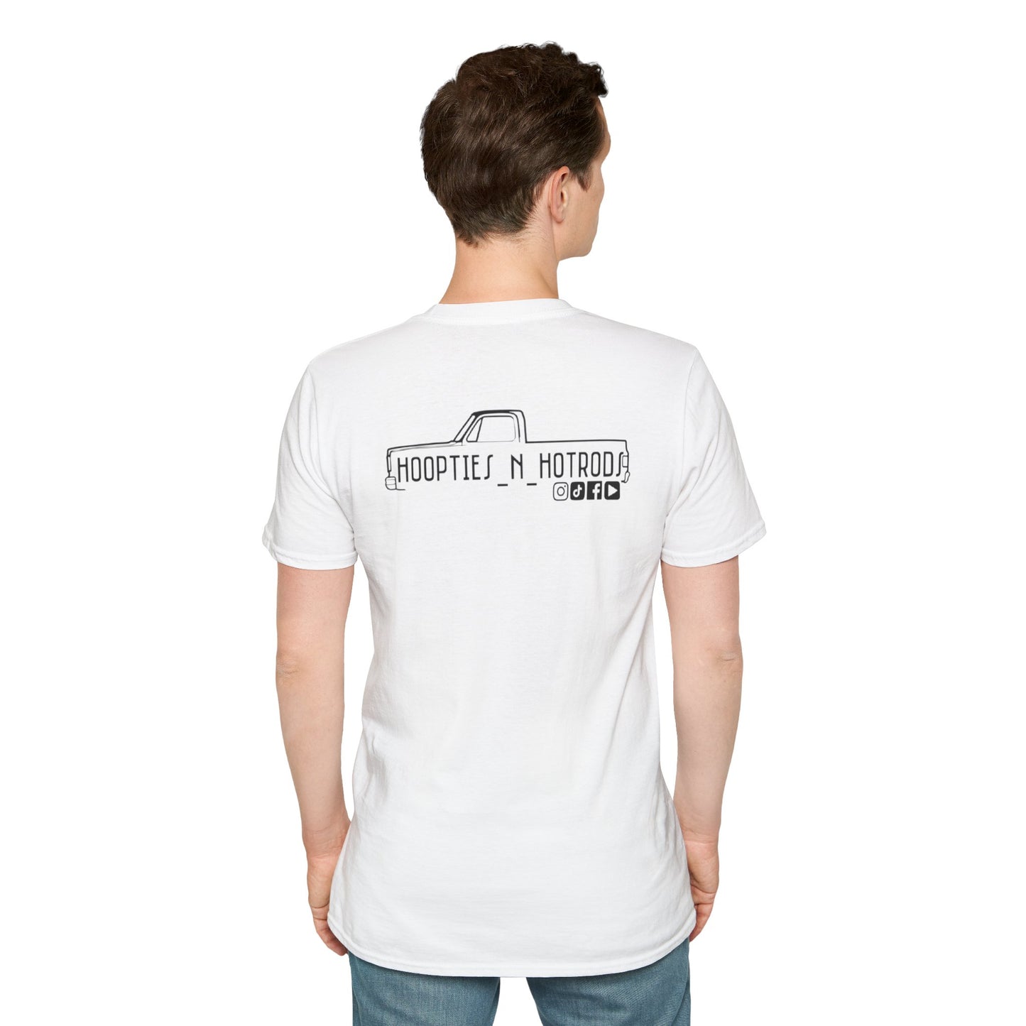 hoopties_n_hotrods Logo T-Shirt, Vintage Apparel, Classic Vehicle Shirt, Auto Lover Gift, Summer Style Tee