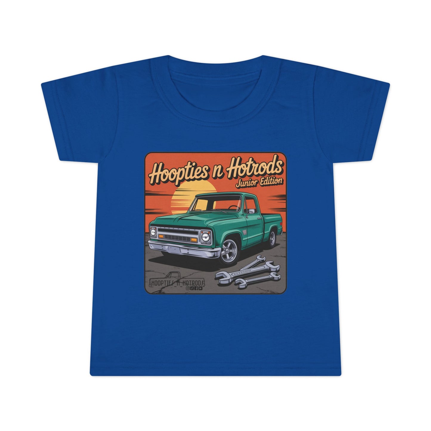 Hoopties N Hotrods Junior Edition Toddler T-Shirt, Cute Kids Tee, Automotive Gift, Car Lover Outfit, Birthday Party Clothing