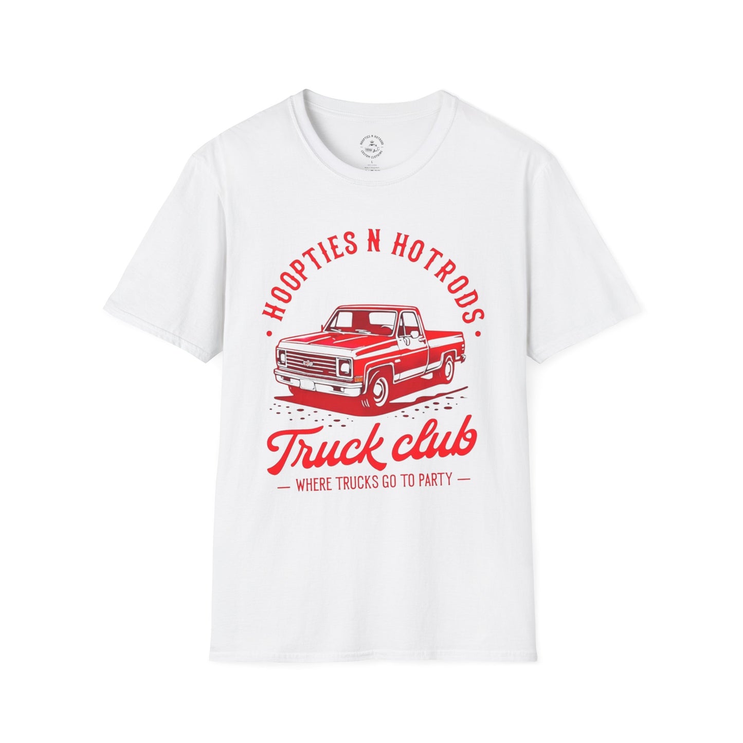 Where Trucks Go To Party Vintage Truck Club T-Shirt | Hoopties n Hotrods | Car Enthusiast Gift | Casual Wear | Truck Lover Shirt | Automotive Apparel