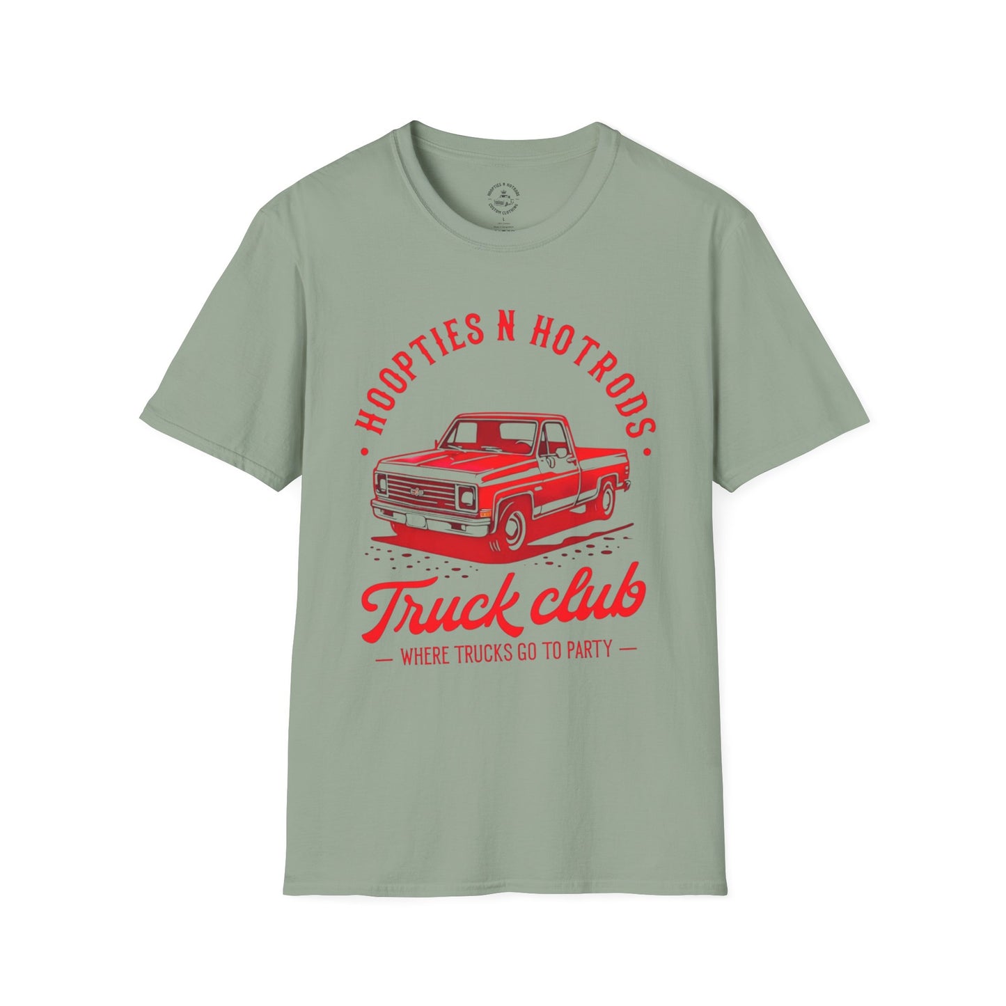 Where Trucks Go To Party Vintage Truck Club T-Shirt | Hoopties n Hotrods | Car Enthusiast Gift | Casual Wear | Truck Lover Shirt | Automotive Apparel
