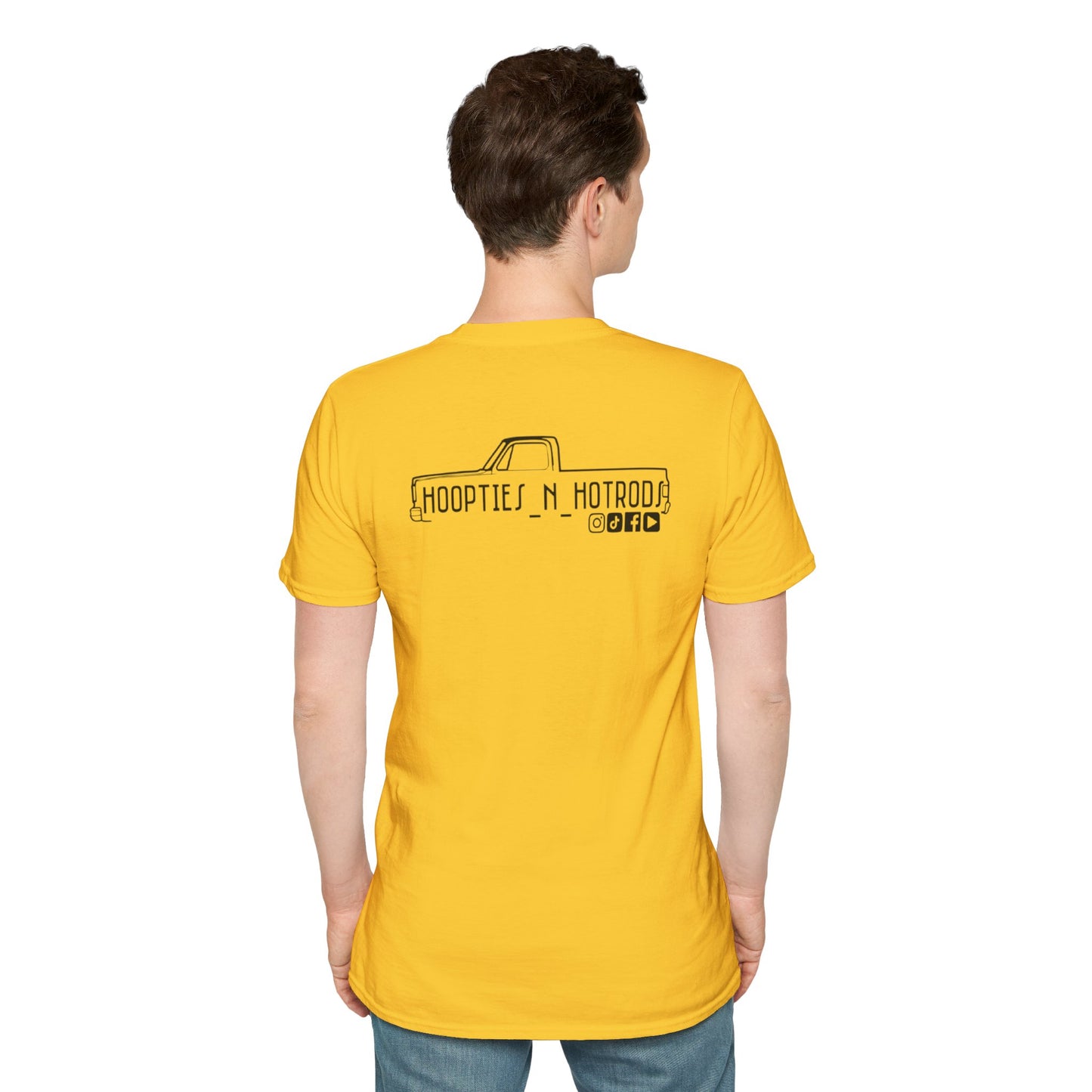 hoopties_n_hotrods Logo T-Shirt, Vintage Apparel, Classic Vehicle Shirt, Auto Lover Gift, Summer Style Tee