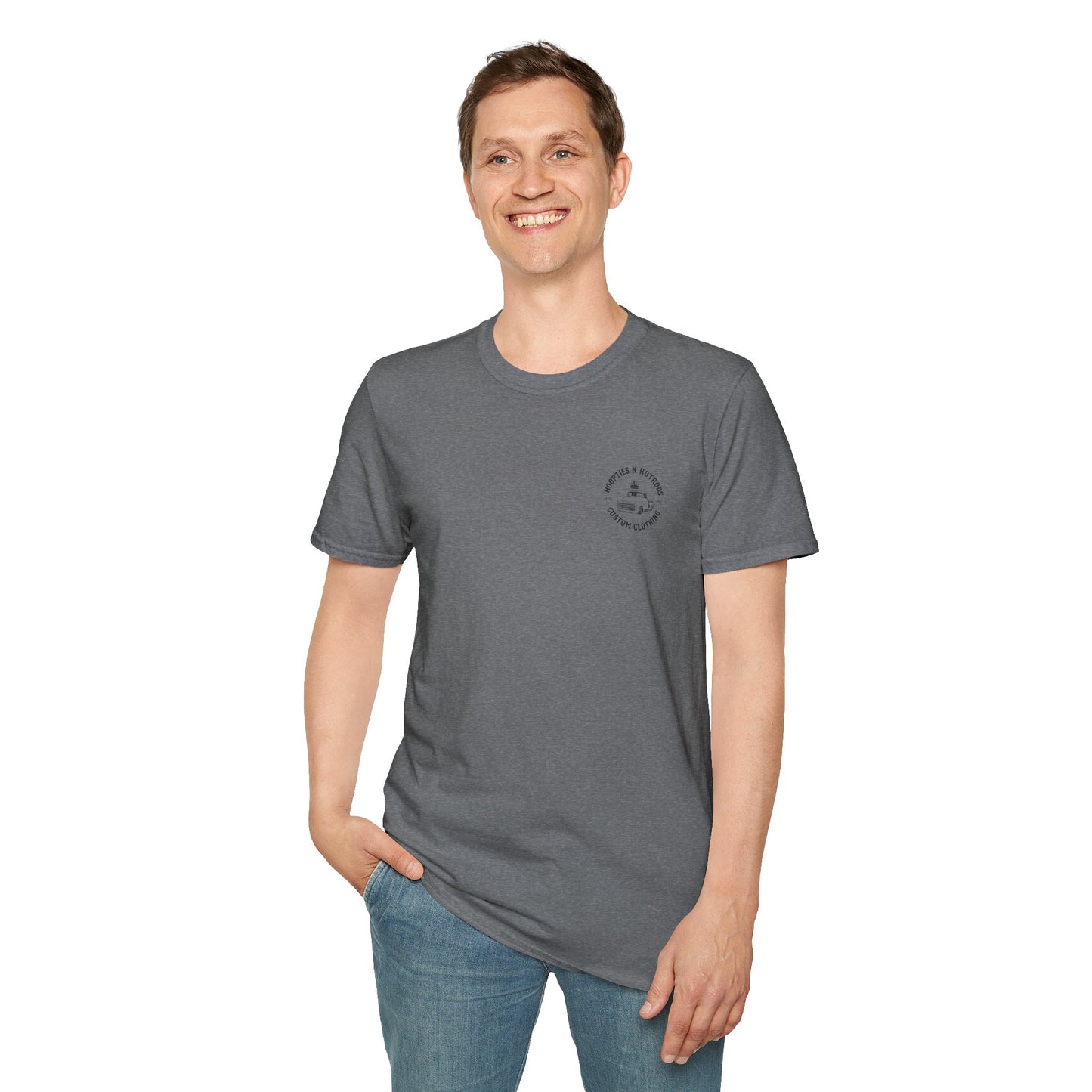 hoopties_n_hotrods Logo T-Shirt, Vintage Apparel, Classic Vehicle Shirt, Auto Lover Gift, Summer Style Tee